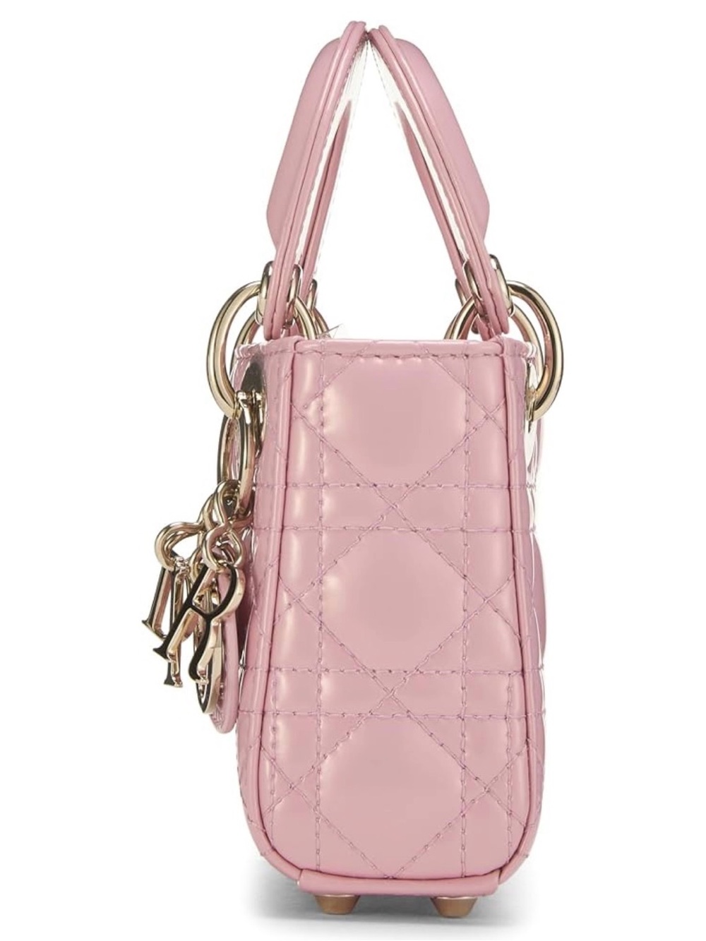 Dior Baby Pink Mini Lady Tote with Gold Hardware - Picture 12 of 12